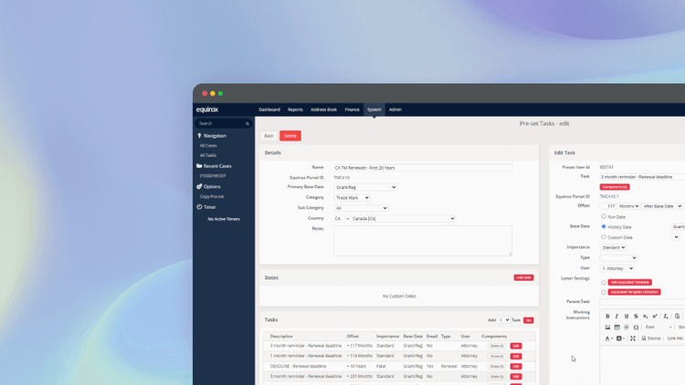 screenshot of Equinox Corporate